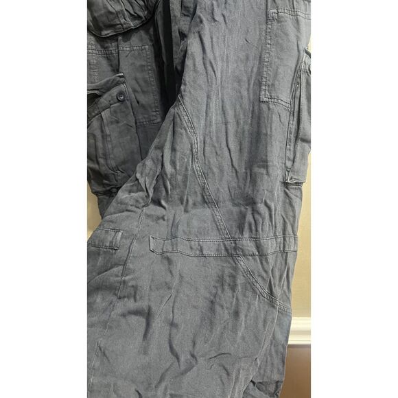 Free People Big Sky Parachute Cargo Pants Black S Small FLAWED - Picture 8 of 10